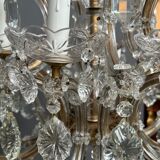 Hand-engraved solid crystal chandelier.