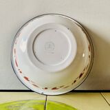 Old Bumper Harvest enameled sheet metal basin - Made in China