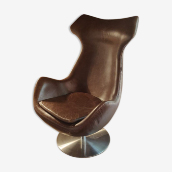 Fauteuil en cuir vintage