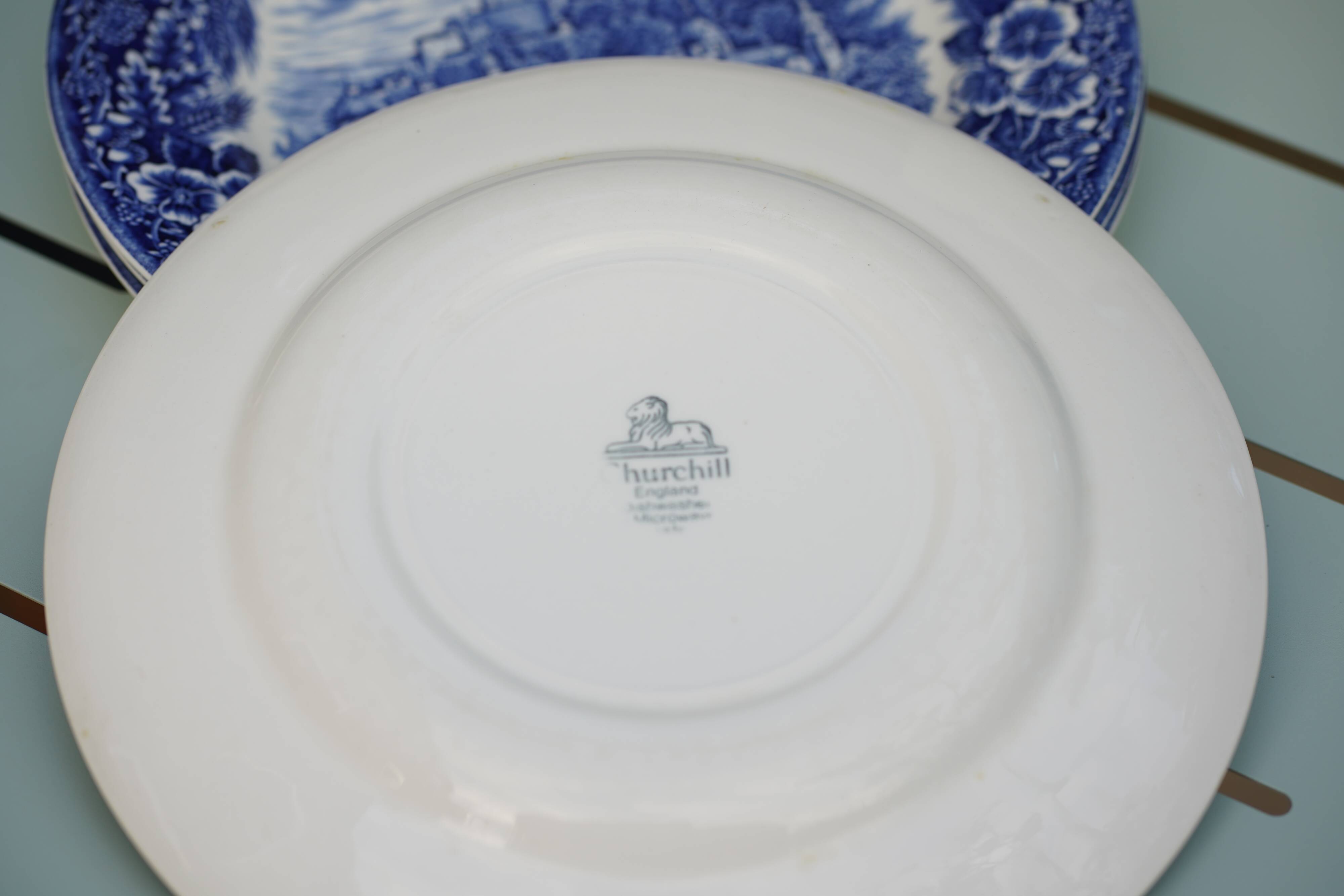 Churchill England plates