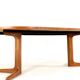 S. Burchardt Nielsen round (2x) extendable dining table danish design teak
