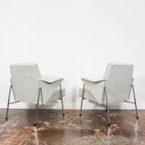 Pair of "bat" armchairs by wchód zadziele, 1960s