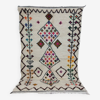 Handmade wool Berber rug 240 X 146 CM