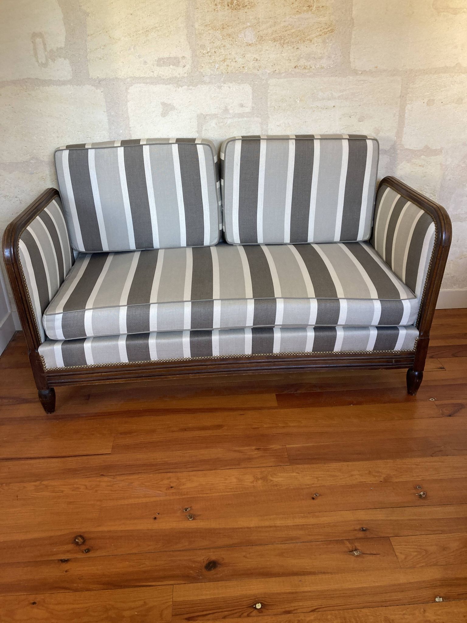 Banquette lit ancienne convertible