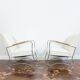 Bauhaus style armchairs, 1950s, Poland, set of 2