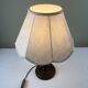 Turned wooden lamp