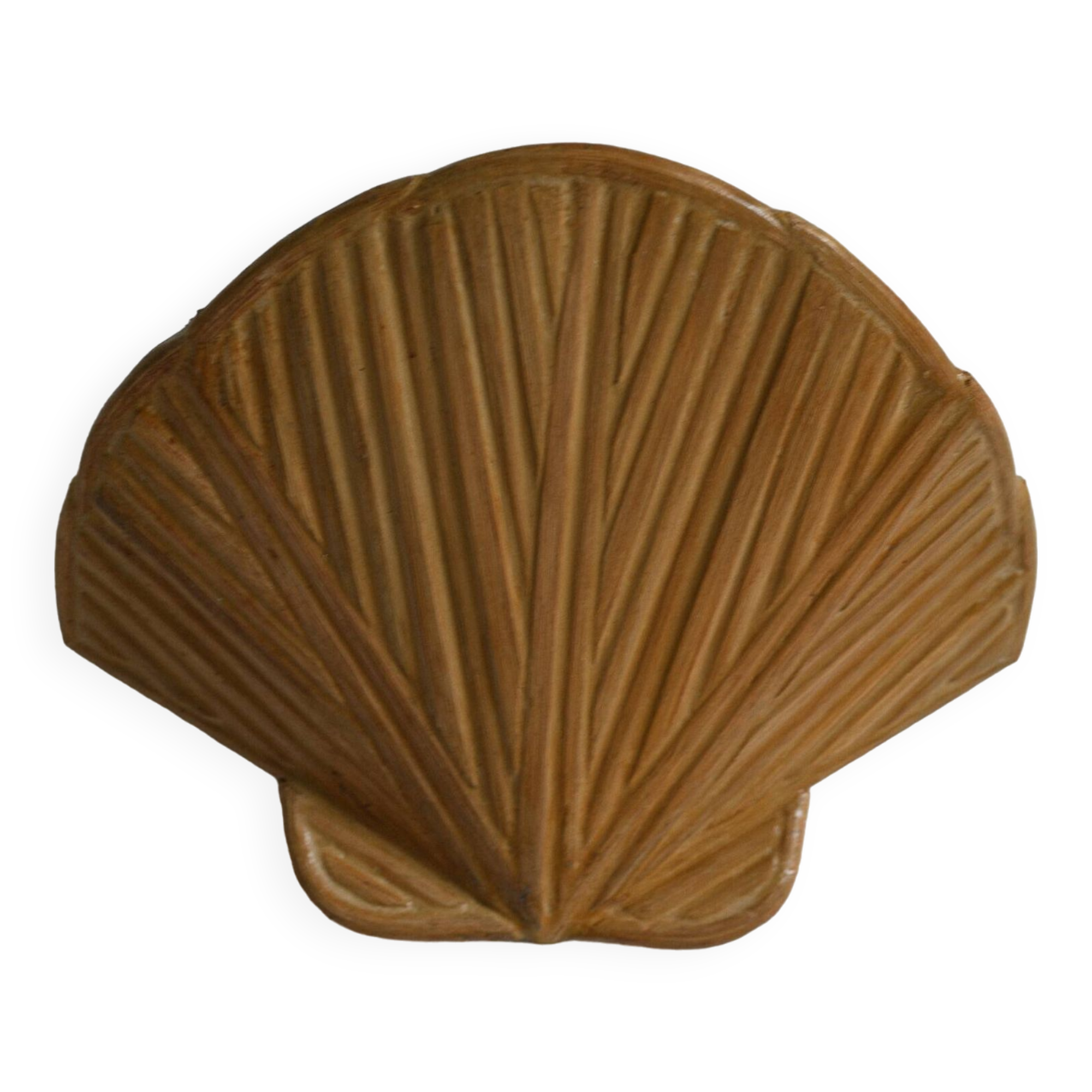 Lampe murale moderne du milieu du siècle Clam Shell Pencil Reed