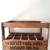 Wooden bottle locker box
