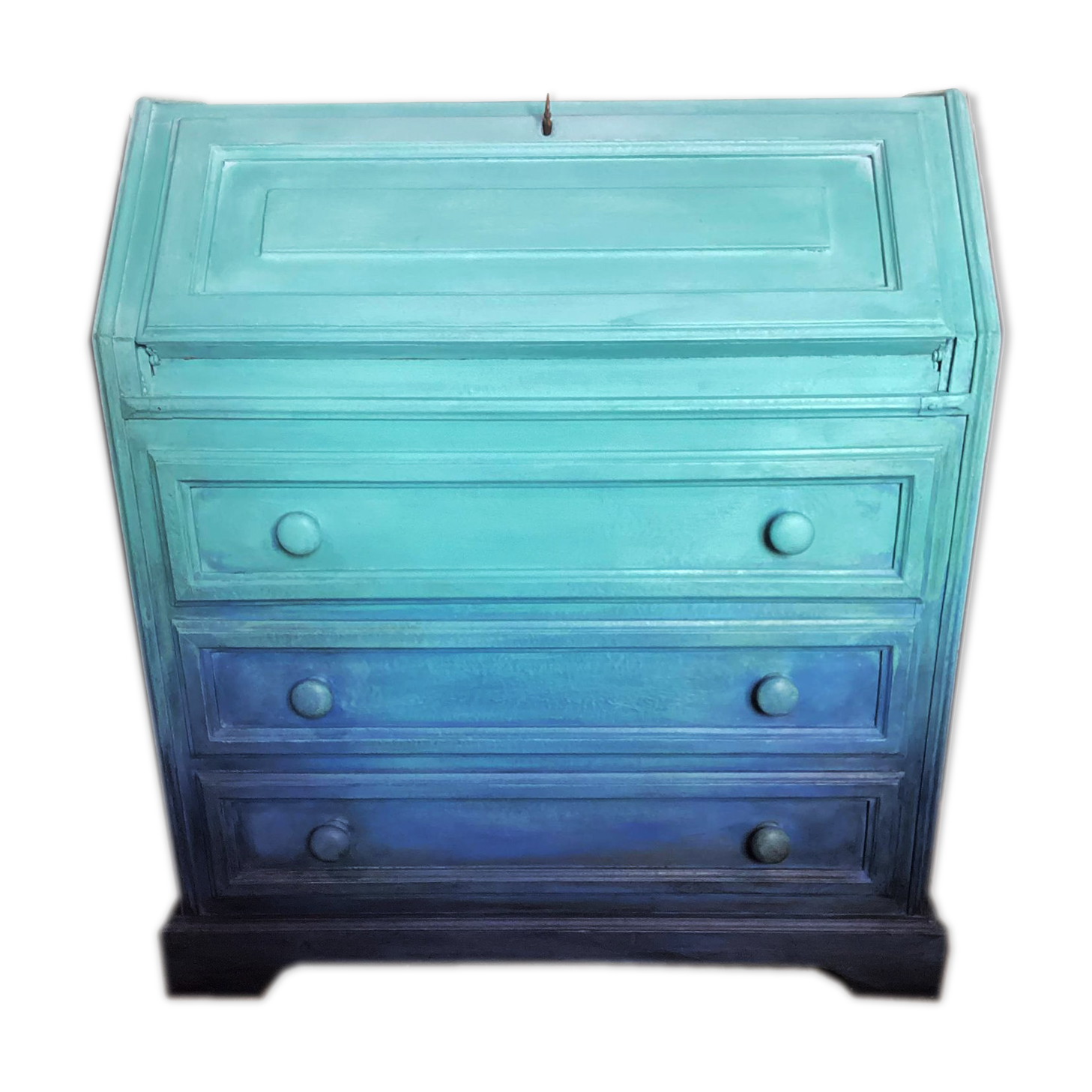 Restyled vintage secretarial cabinet