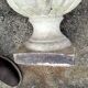 Pair of Medici vintage antique stone planters