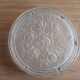 Coaster glass press decorated with roses