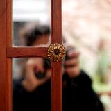 Large art deco mirror 109x135cm