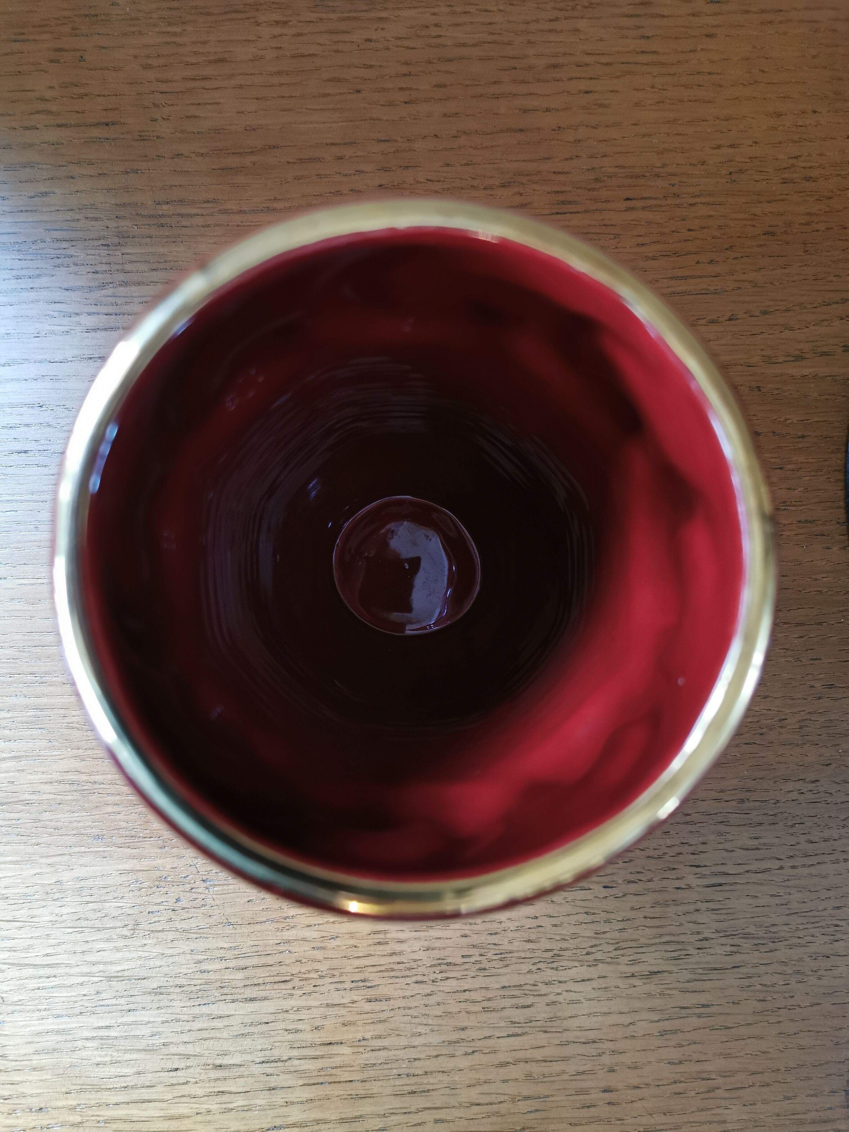 Old art deco ceramic vase from the 1940s