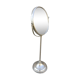 Old double-sided standing mirror, metal, vintage