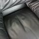 Vico Magistretti Maralunga Black Leather Lounge Chair for Cassina, 1980s