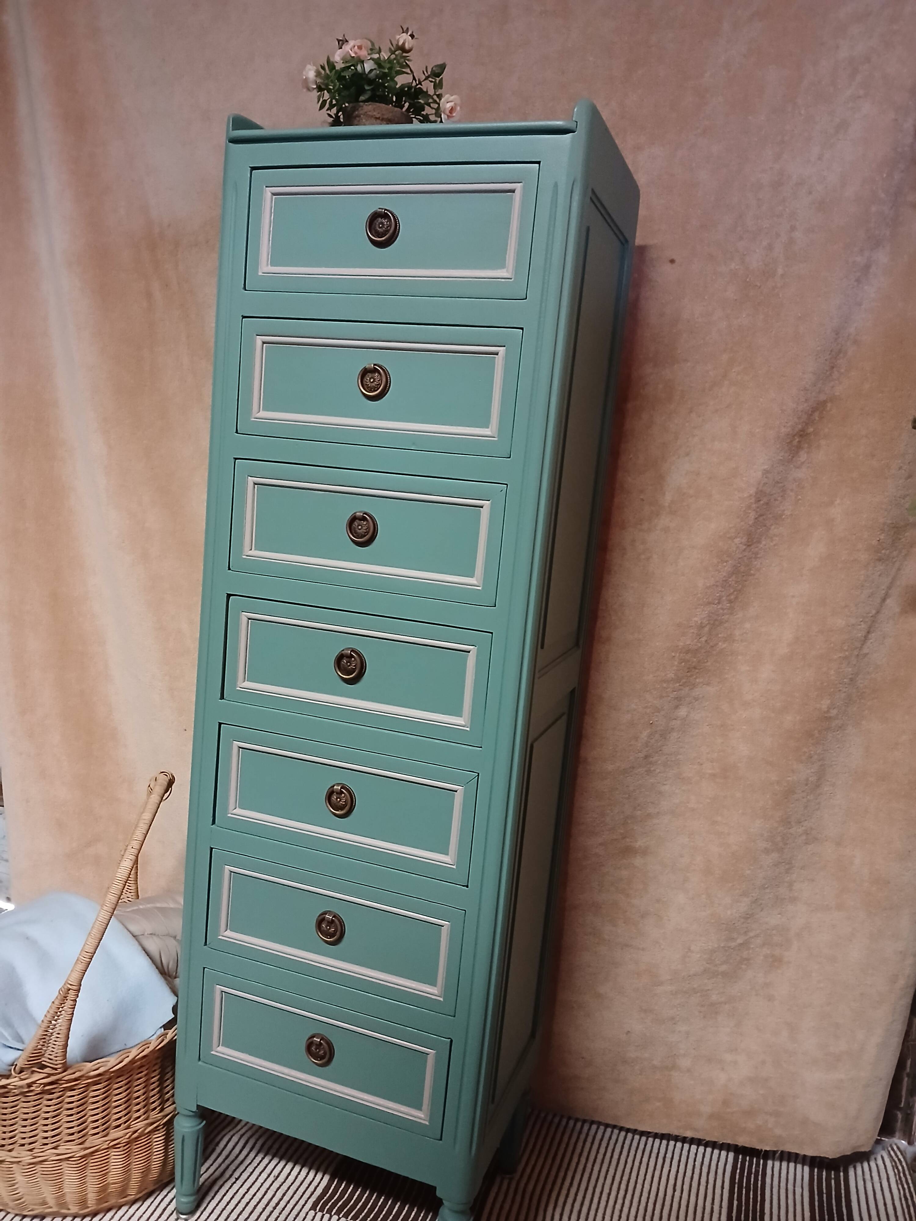 Louis XVI style chest of drawers / commode, 1960s-70s.