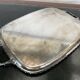 Large silver metal tray Mappin and Webb