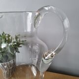 Antique pitcher in blown glass