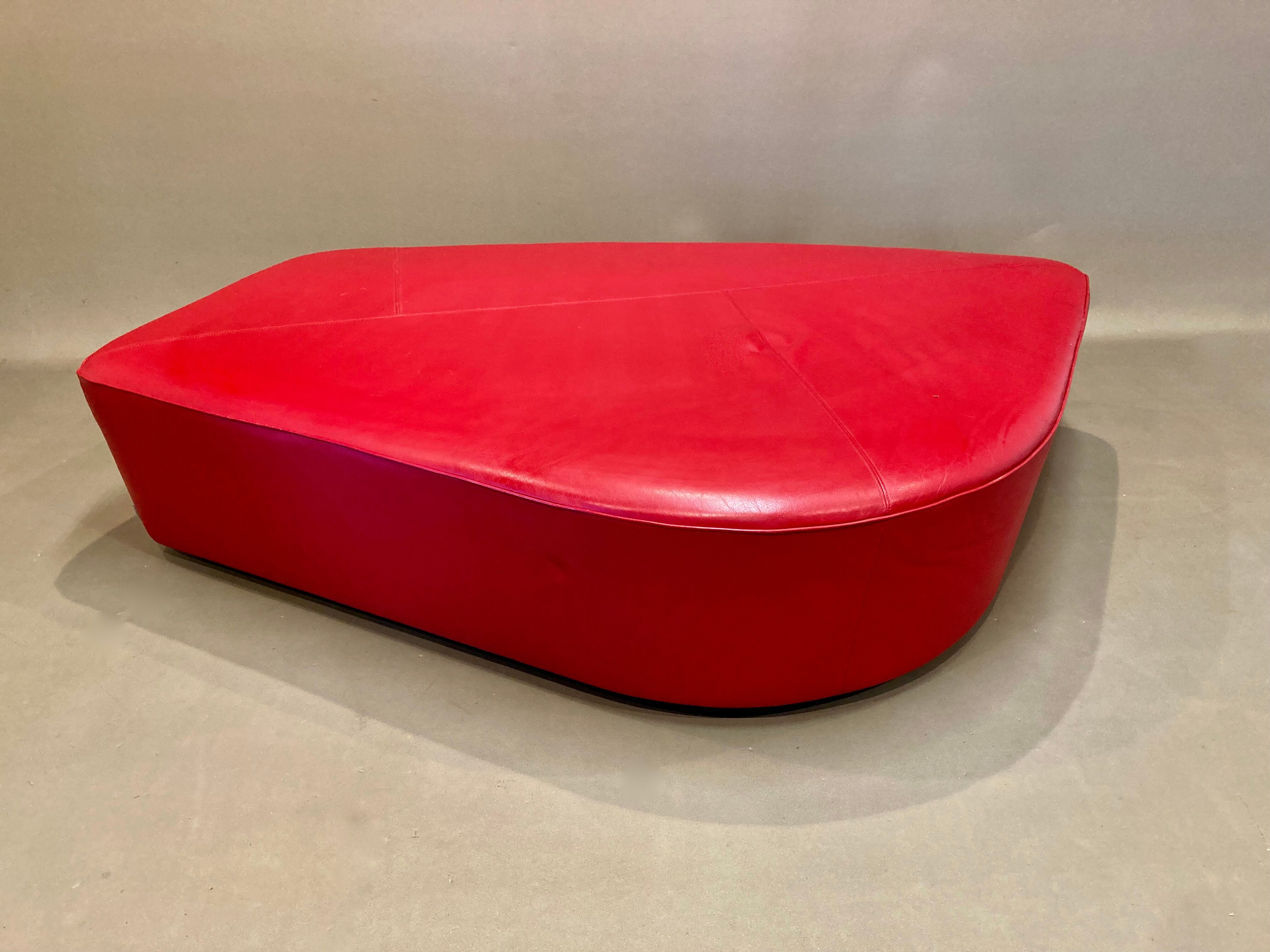 Sofa chaise longue leather design "walter knoll"