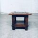 Wabi Sabi Style Oak Side Table, France, 1930s