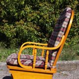 Rocking chair in pine, 1970s