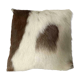 Coussin en cuir et peau 36x36cm