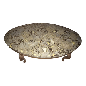 table basse ovale en