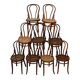 Série de 12 chaises bistrot fischel n18