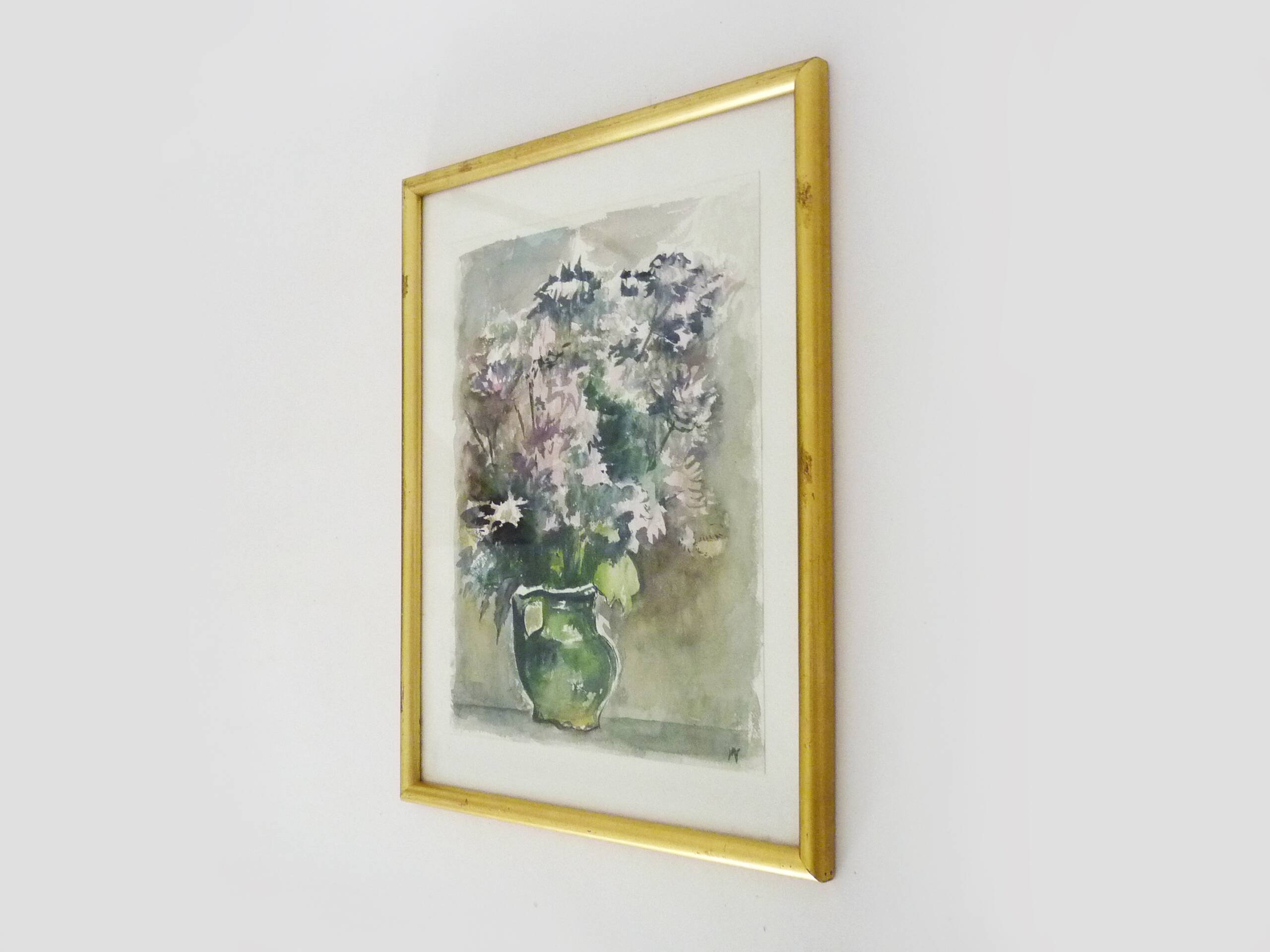 Oil on wood by Riccardo Capone Procession 50s 60s