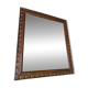 Wall mirror in carved solid wood, Henri II style, 52x45cm.