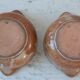Duo of ear bowls in artisanal sandstone 70s