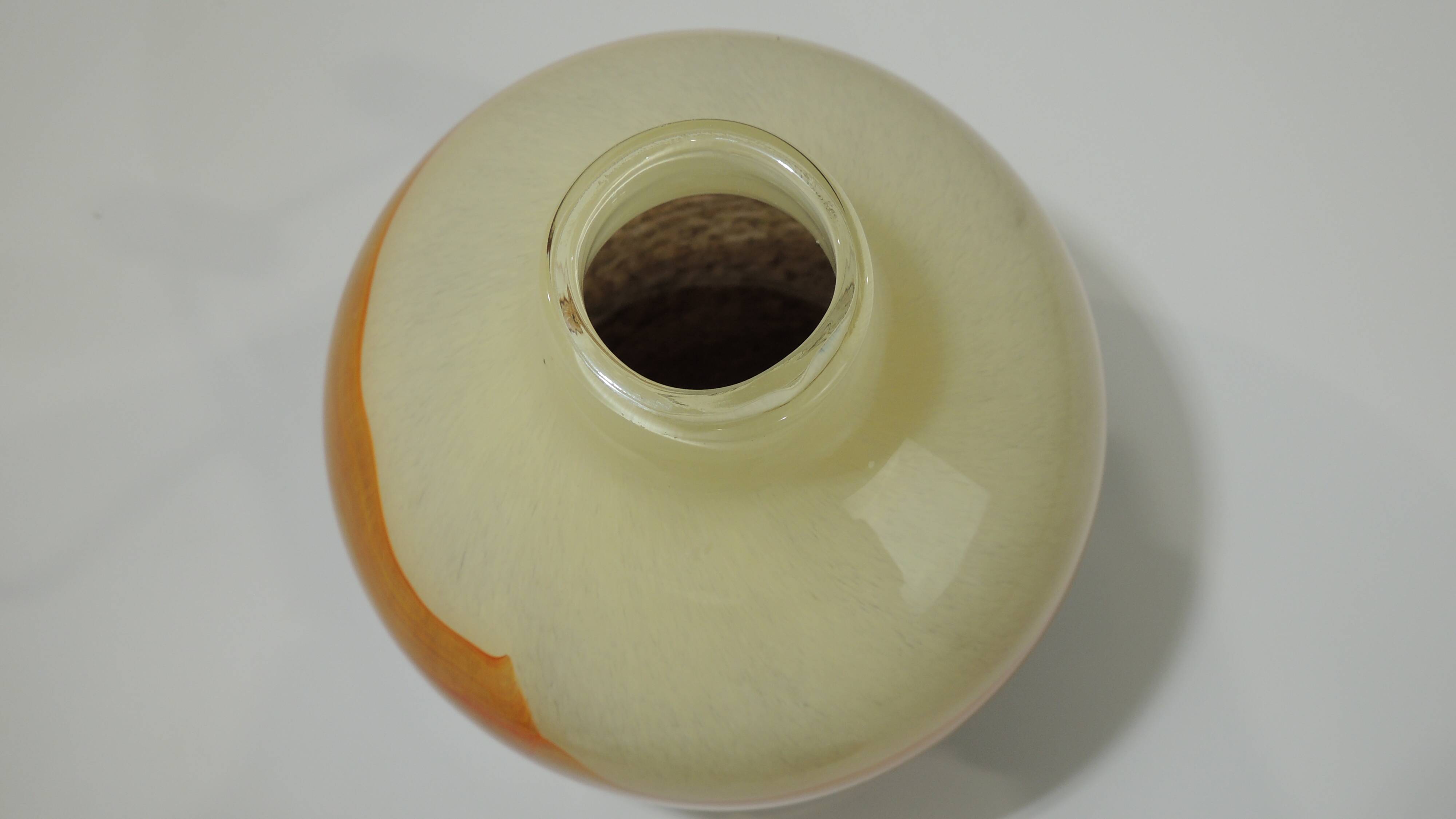 Murano/vintage multicolor glass flower vase