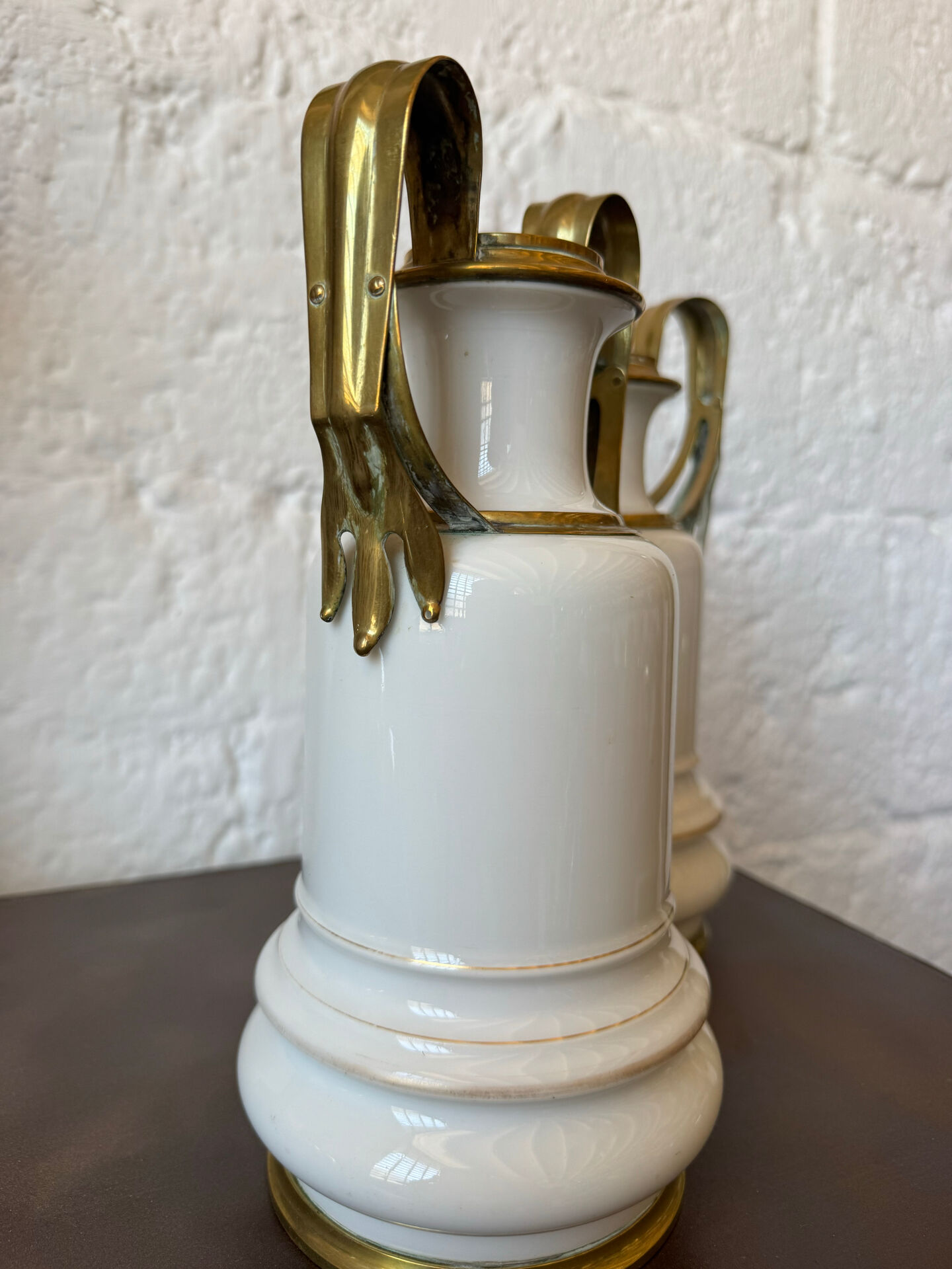Old Paris porcelain vases from the 19th century