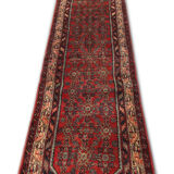Red Persian runner- Hamadan rug 85x420cm