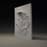 Plaster bas-relief of an acanthus leaf