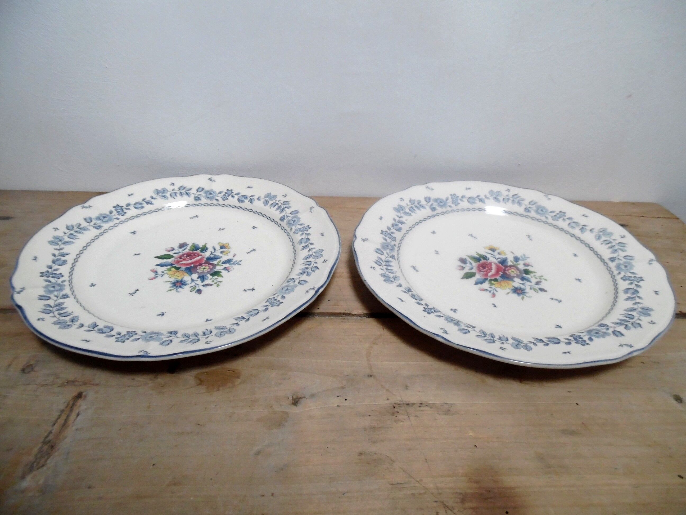 Deux assiettes flower garden