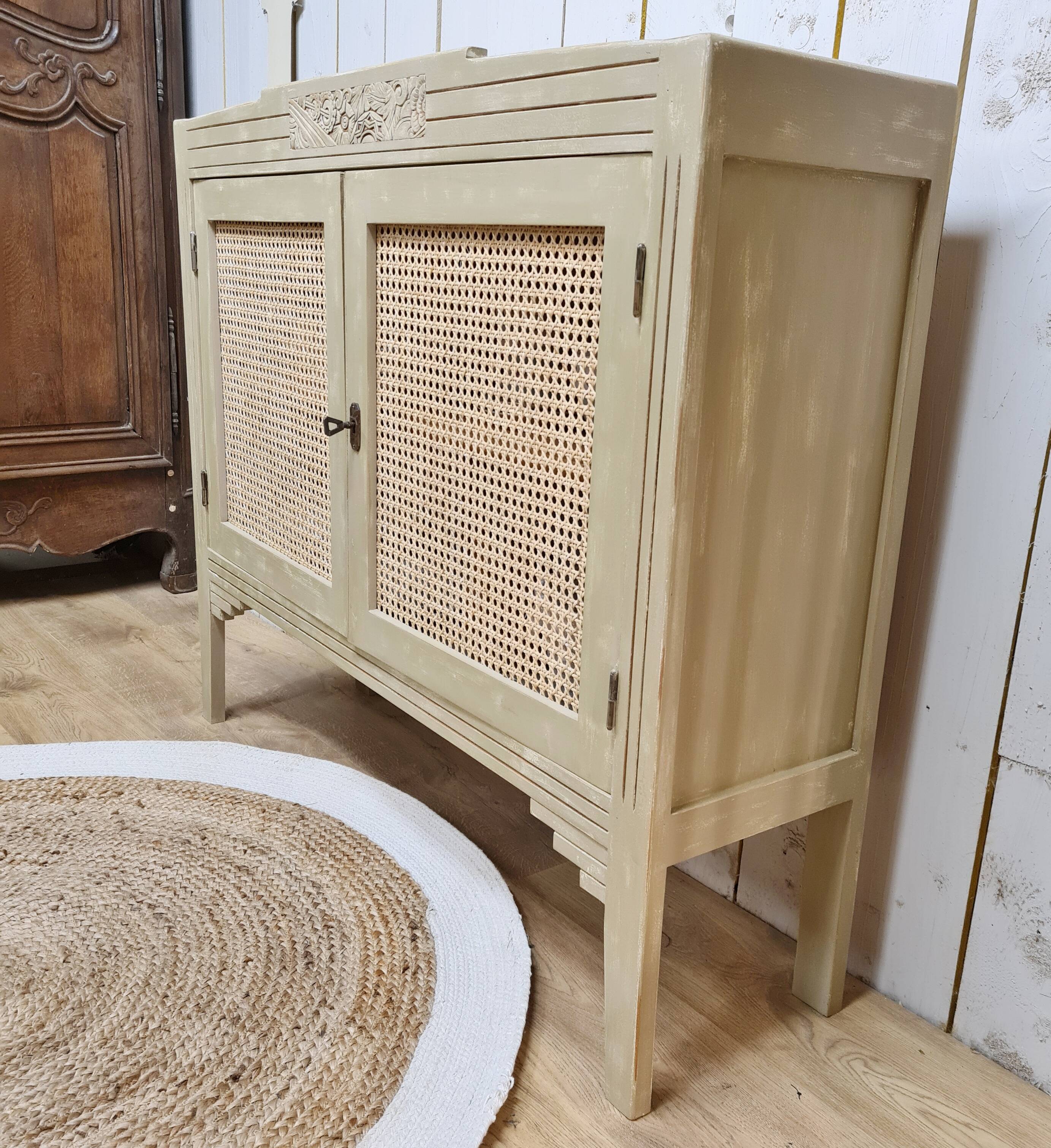 Buffet art déco de 1932 relooké et patiné