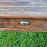 Antique farmers table French kitchen table walnut