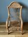 Fauteuil vintage en rotin pour enfant