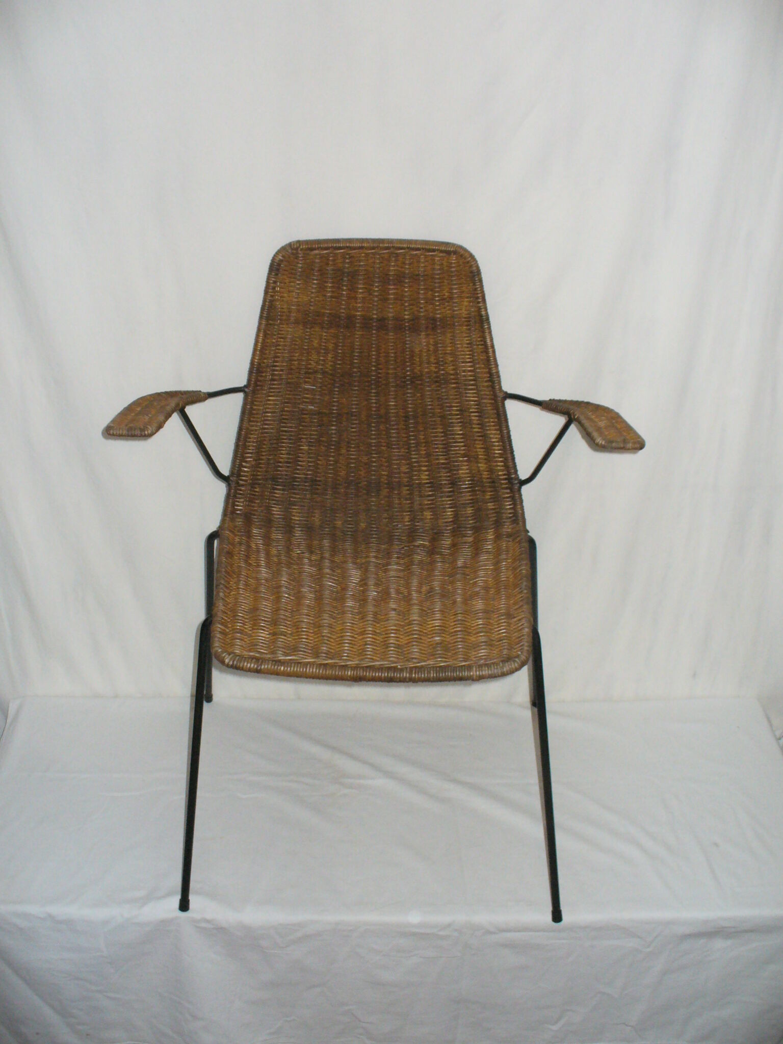 Gian Franco Legler rattan chair from the 50s