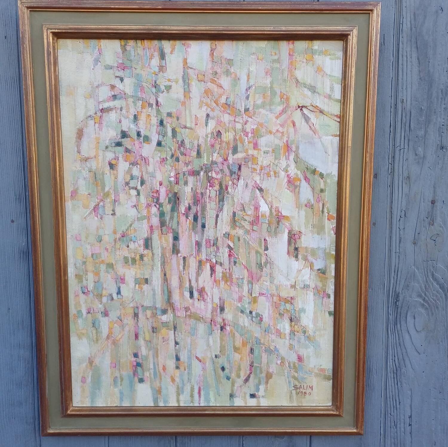 Oil painting on canvas signed Salim 1980
