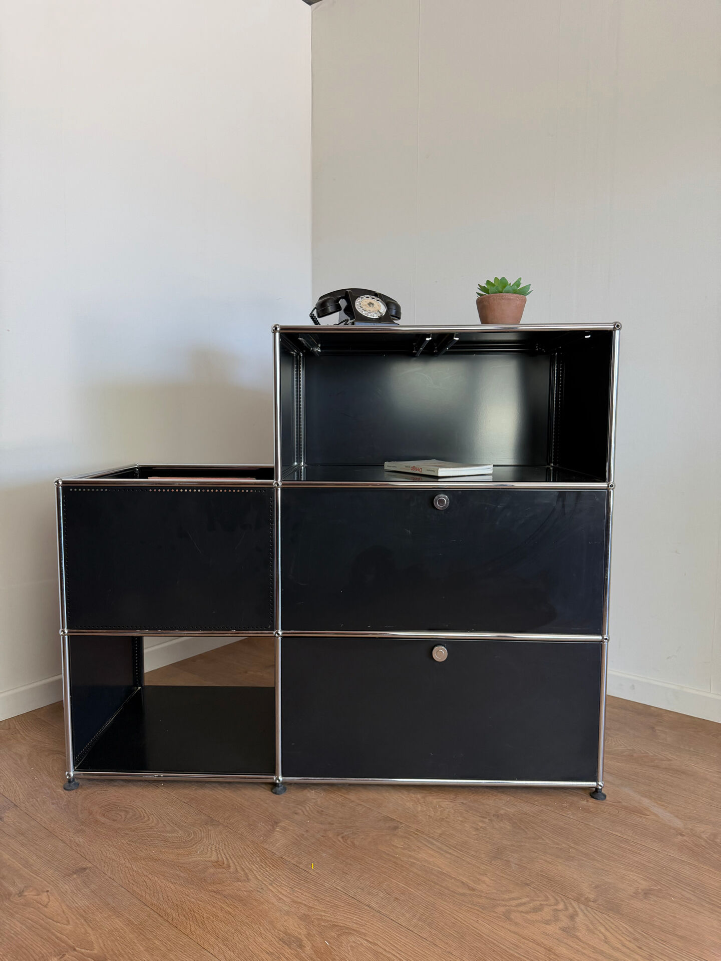 Meuble modulable USM Haller noir