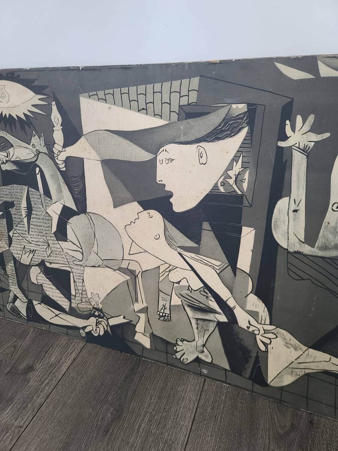 Wooden painting reproduction Picasso Guernica