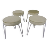 Mid-Century Hairpin Stools, 1960s, Set of 4