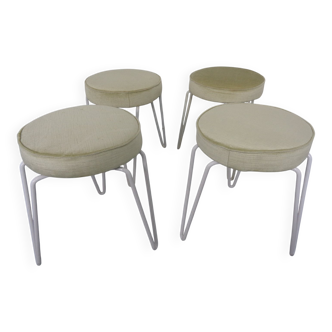 Mid-Century Hairpin Stools, 1960s, Set of 4