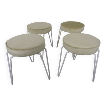 Mid-Century Hairpin Stools, 1960s, Set of 4