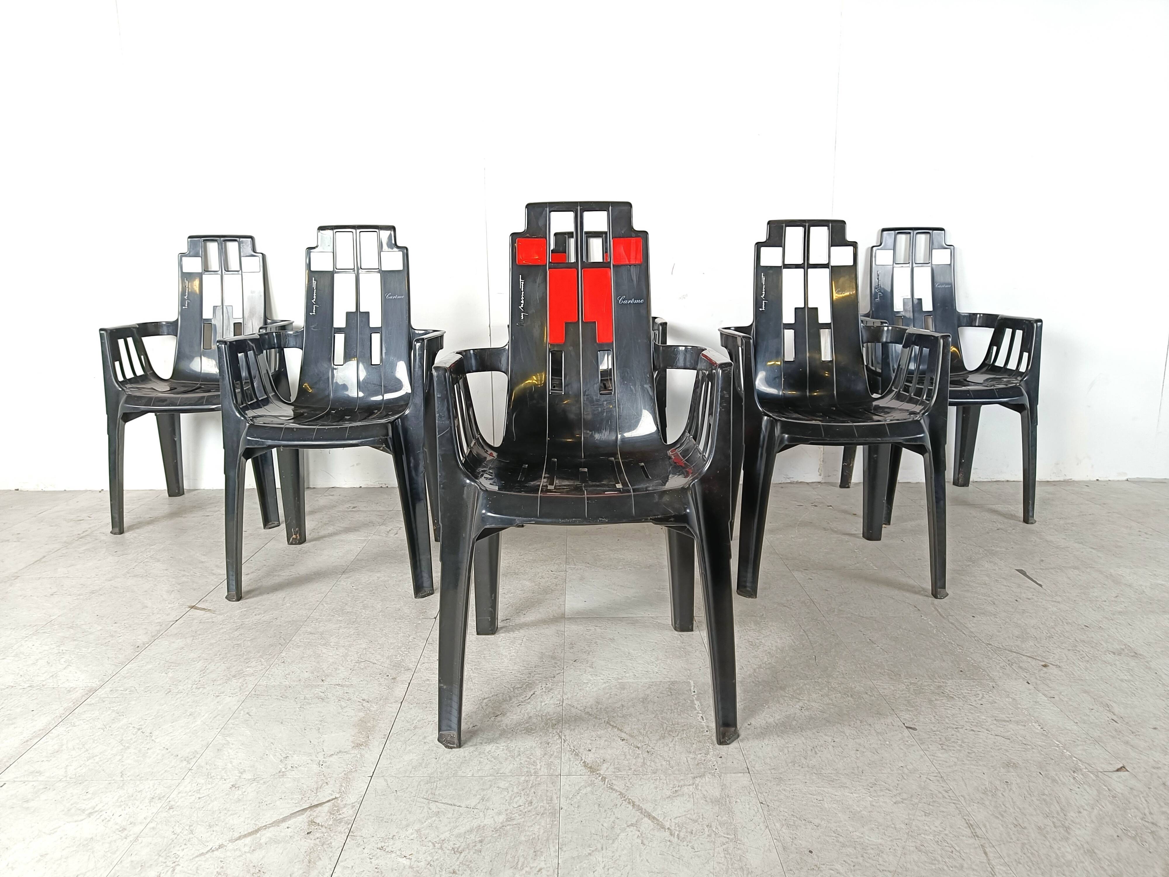 Boston Chairs by Pierre Paulin for Henry Massonnet, 1988, Set of 6