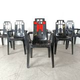 Boston Chairs by Pierre Paulin for Henry Massonnet, 1988, Set of 6