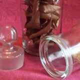 Set 2 old vintage kitchen glass jars