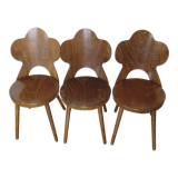 3 Trefle Bistrot Baumann chairs